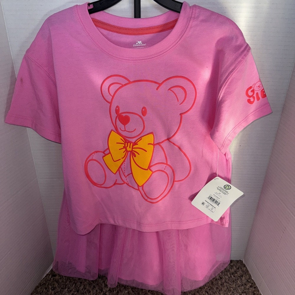 Celebrat Girls Size 5X T Shirt And Skirt Set Pink
